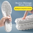 thumbnail image 4 of 1 Pair Sports Insoles High Elasticity Comfortable Sweat-absorbing Deodorant Wear-resistant Stress Relief Thickened Bounce Massage Shoes Insoles Shoes Accessory, 4 of 6