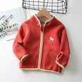 thumbnail image 2 of Toddler Baby Boy Girls Fleece Jackets Kids Lightweight Winter Warm Shaker Coat Outerwear Soft Stand Collar Zip Up Jacket Coats, 2 of 3