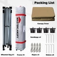 thumbnail image 6 of MASTERCANOPY 6.6' x 6.6' Easy Pop-up Canopy Tent with Vent Outdoor Shade Shelter, Khaki, 6 of 6