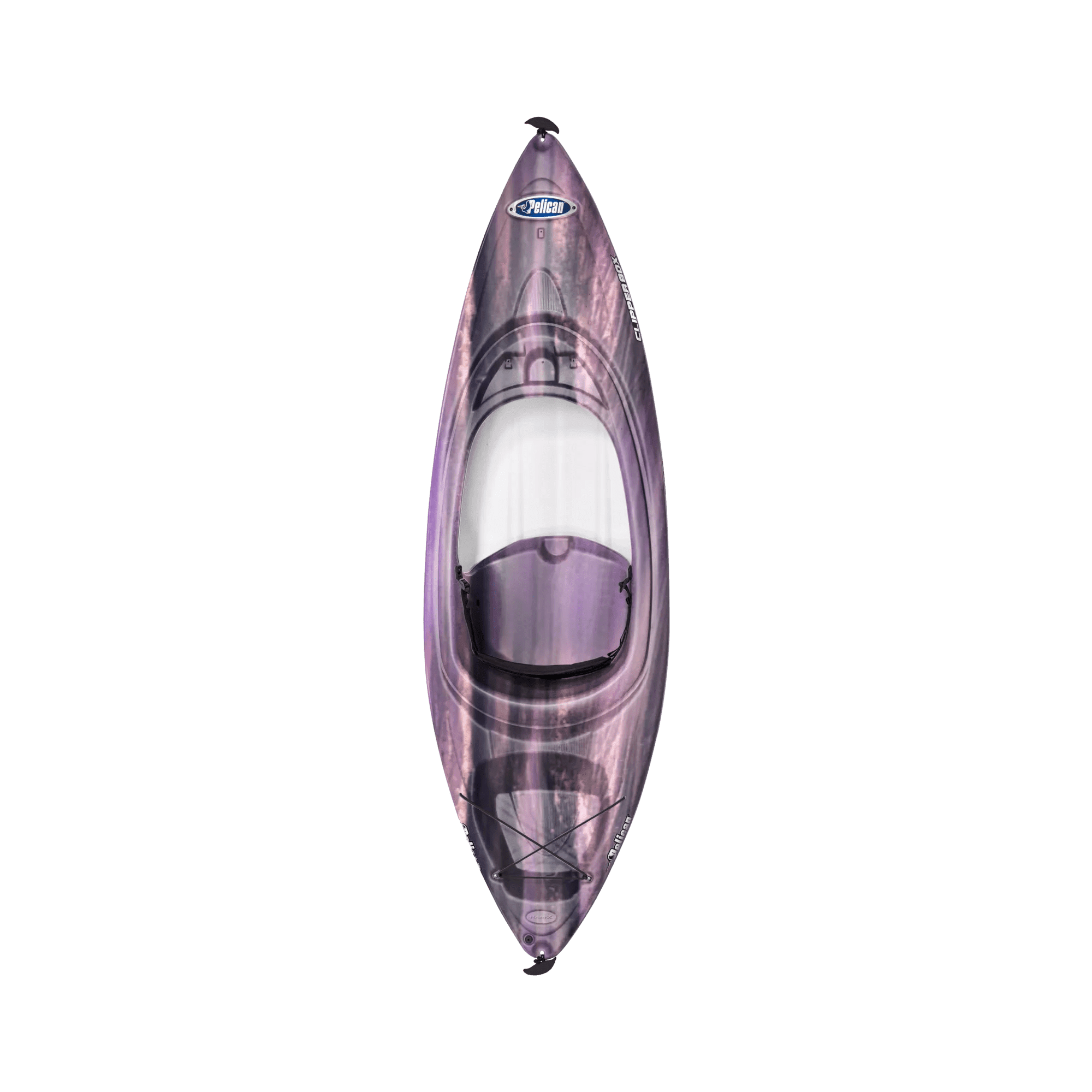 Pelican - Clipper 80X - Sit-In Recreational & one person Kayak - 8 ft - Amethyst/White