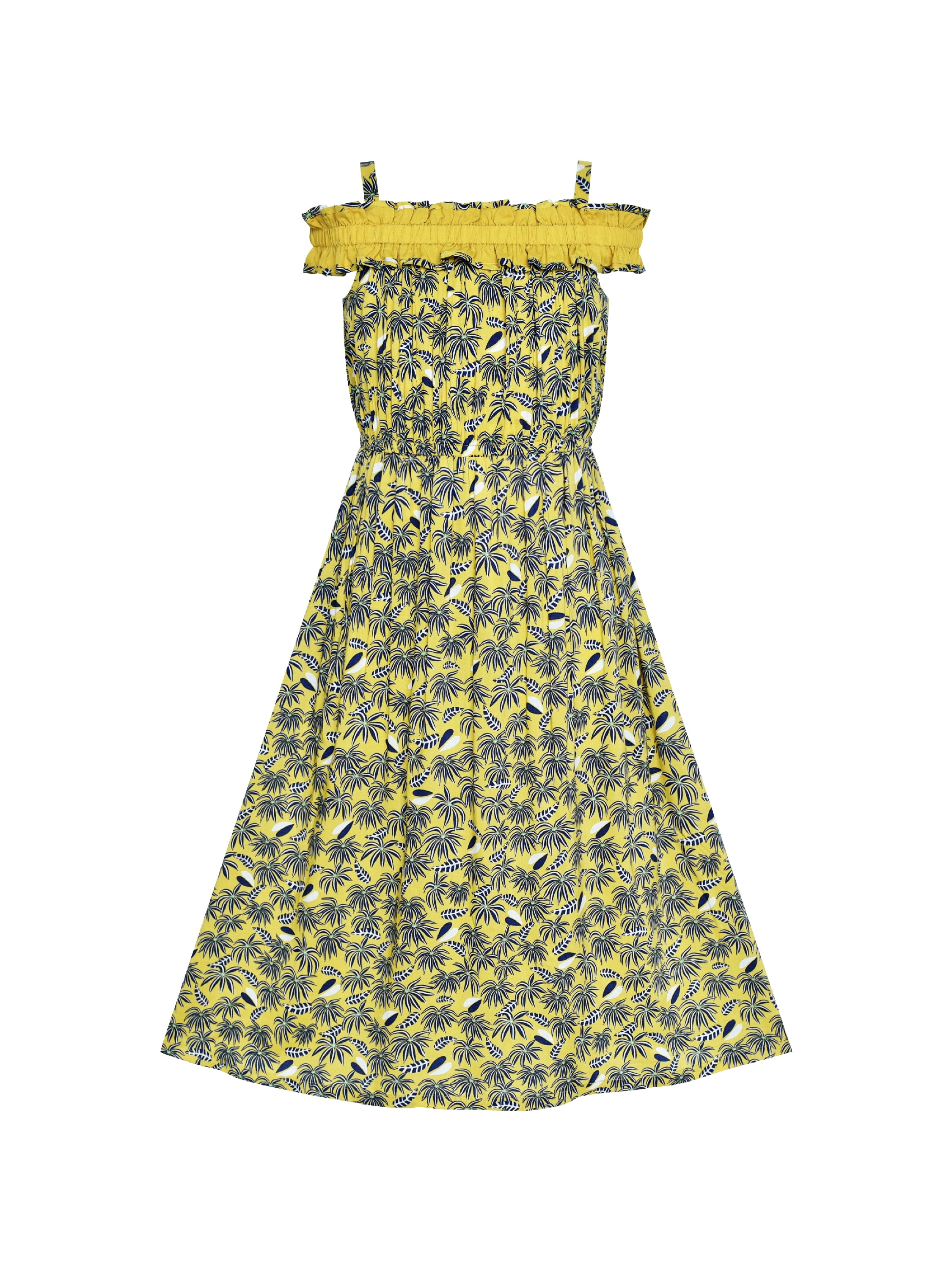 hawaiian cold shoulder dress