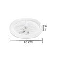 thumbnail image 4 of Lámpara Luz Led Galerias El Triunfo Redonda Blanco Con Ventilador 30W Y Control, 4 of 4