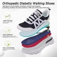 thumbnail image 6 of Women's Orthopedic Wide Walking Shoes: Comfortable Arch Support Orthotic Slip On/Off Sport Running Sneakers, Casual Athletic Shoes, 6 of 9
