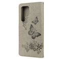 thumbnail image 3 of Allytech Wallet Case for Samsung Galaxy S22 Ultra 5G, Big Butterfly Embossed PU Leather Kickstand Flip Cover Shockproof Drop Protection Anti-scratch Wallet Cover for Samsung Galaxy S22 Ultra,Gray, 3 of 4