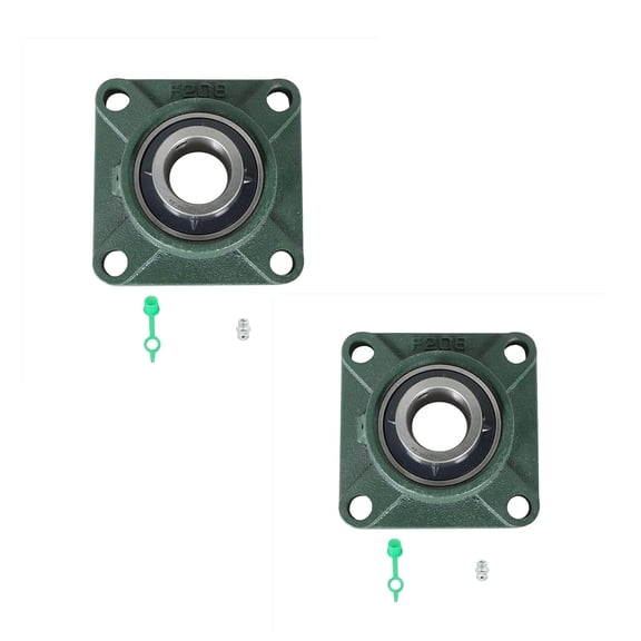 SEBLAFF UCF 208-24 Pillow Block Flange Bearing Solid 1-1/2" Bore 4 Bolt 2 Pcs