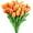 Orange, variant on 10PCS Tulips Artificial Flowers Real Touch Fake Tulips Fake Flowers for Decoration 13.5" Faux Tulips Faux Flowers Bulk Artificial Tulips Flowers for Vase Centerpieces Home Wedding Bouquet