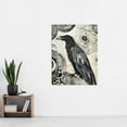 thumbnail image 4 of Black Raven Bird Painting Magic Gothic Symbolic Living Room Extra Large XL Wall Art Poster Print, 4 of 5