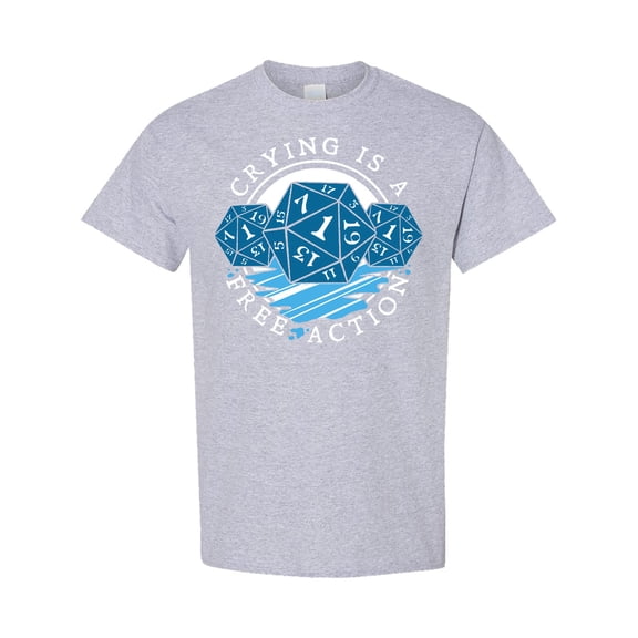 Inktastic Crying is a Free Action T-Shirt