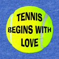 thumbnail image 2 of CafePress - Tennis Love - Cute Infant Baby Football Bodysuit, 2 of 3