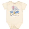 thumbnail image 3 of Inktastic My Safta Loves Me to the Moon and Back Elephant Family Boys or Girls Baby Bodysuit, 3 of 5