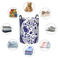 thumbnail image 6 of Goofa Blue And White Porcelain Pattern Printed Circular Hamper,Laundry Basket with Handles,Storage Baskets Foldable,Large Capacity Laundry Hamper-Small, 6 of 8
