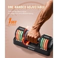 thumbnail image 3 of Juego de mancuernas EOAT ajustables con pesas libres de 1,1 a 5,7 kg, 3 of 9
