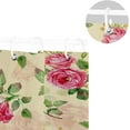 thumbnail image 5 of Coolnut Watercolor Red Rose Bath Shower Curtain Liners 72"x72", Polyester Waterproof Bath Curtains with Hooks for Bathroom Decoration, 5 of 5
