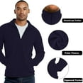 thumbnail image 6 of Men's Full-Zip Polar Fleece Jacket, Navy M, 1 Count, 1 Pack, 6 of 7