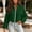 Green, variant on Qulqfy Cropped Essentials Hoodie Long Sleeve Solid Casual Fall Black Drawstring Collared Zip Up Fashion with Pockets Womens Tops L