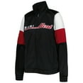 thumbnail image 2 of Women's G-III 4Her by Carl Banks Black Miami Heat Change Up Full-Zip Track Jacket, 2 of 3