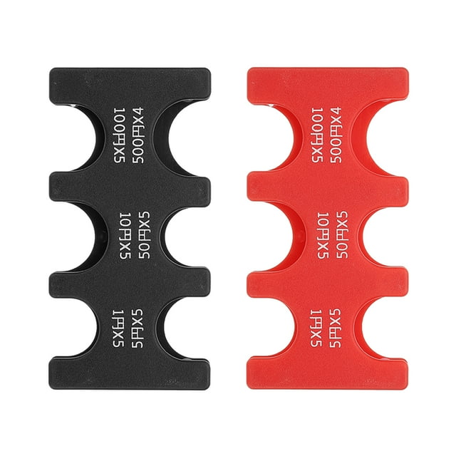 Uxcell 2 Pcs Soporte de Monedas Japonés Organizador de Monedas JPY Estuche Duro Almacenamiento Rojo Negro