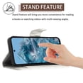 thumbnail image 5 of for Google Pixel 8 Pro Wallet Case, Elegant Card Holder Cash Slot PU Leather Kickstand Shoulder Strap Shockproof Protective Flip Women Girls Case Cover for Google Pixel 8 Pro, White, 5 of 6