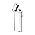 thumbnail image 2 of openpig Electric USB Rechargeable Lighter Windproof Flameless Plasma Dual Arc Lighter Small Metal Pocket Lighters for Candle, Camping, Valentines Birthday Gifts for Men Husband Father (Silver), 2 of 6