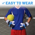 thumbnail image 4 of Guante de fútbol para portero, protección para adultos (azul, n.° 9), 4 of 6