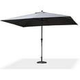 thumbnail image 3 of PURPLE LEAF 9' x 11.5' Patio Market Umbrella Outdoor Table Sun Umbrellas with Crank 8 Aluminum Sturdy Ribs for Pool Deck Backyard Beach Grey, 3 of 7