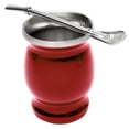 thumbnail image 2 of Mate de Calabaza Moderno de Doble Pared Hecho de Acero Inoxidable Taza de Doble Pared rojo, 2 of 9