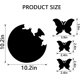thumbnail image 5 of Xiao Hua 4 pegatinas de espejo acrílico para pared, extraíbles, con diseño de mariposa, para decoración de pared, para el hogar, la sala de estar y el dormitorio (doradas)., 5 of 5