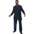 thumbnail image 3 of African Suit for Men Traditional Dashiki Stripe Blazer and Pants 2 Piece Set Business Dress Suit Party Wedding Evening, 3 of 5