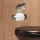 thumbnail image 5 of Portarrollos de papel higiénico con forma de dinosaurio, adhesivo para baño, 5 of 6