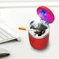 thumbnail image 4 of Aiteng Car Ashtray with Detachable Lid and LED Light, Portable Ashtray for Vehicles, Red, 4 of 7