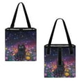 thumbnail image 3 of Xixirimido Car Trash Bag Hanging, Black Cat Colorful Daisy Printed Garbage Bag and Water Resistant Trash Can for Car, Leakproof Trash Can for SUV Truck Car Accessories, 3 of 8
