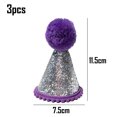 thumbnail image 2 of Hukapapa 3 paquetes de mini sombrero de cumpleaños para perros pequeños, sombreros de fiesta para gatos, diadema para el cuidado de cumpleaños de mascotas, accesorios estilo 4, 2 of 5