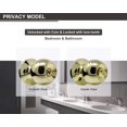 thumbnail image 2 of Entry Door knob with Lock  One Key-Way Entrance Door Knob Entry with Key Handle   Ball (Entry with Key  Polished Brass), 2 of 7