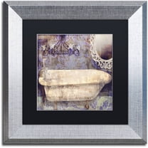 Trademark Fine Art "Le Bain Paris II" Canvas Art by Color Bakery Black Matte, Silver Frame