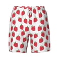 thumbnail image 4 of Lsque Mens Swim Trunks Cartoon Strawberry Pattern - Bathing Suit Compression Liner - Beach Swim Shorts Swimwear - (S-3XL) - Stretch Quick Dry -Small, 4 of 9
