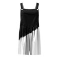 thumbnail image 4 of Pantalons Femmes Mode Été Casual Bretelles Sans Manches Combinaison Blanc M, 4 of 4
