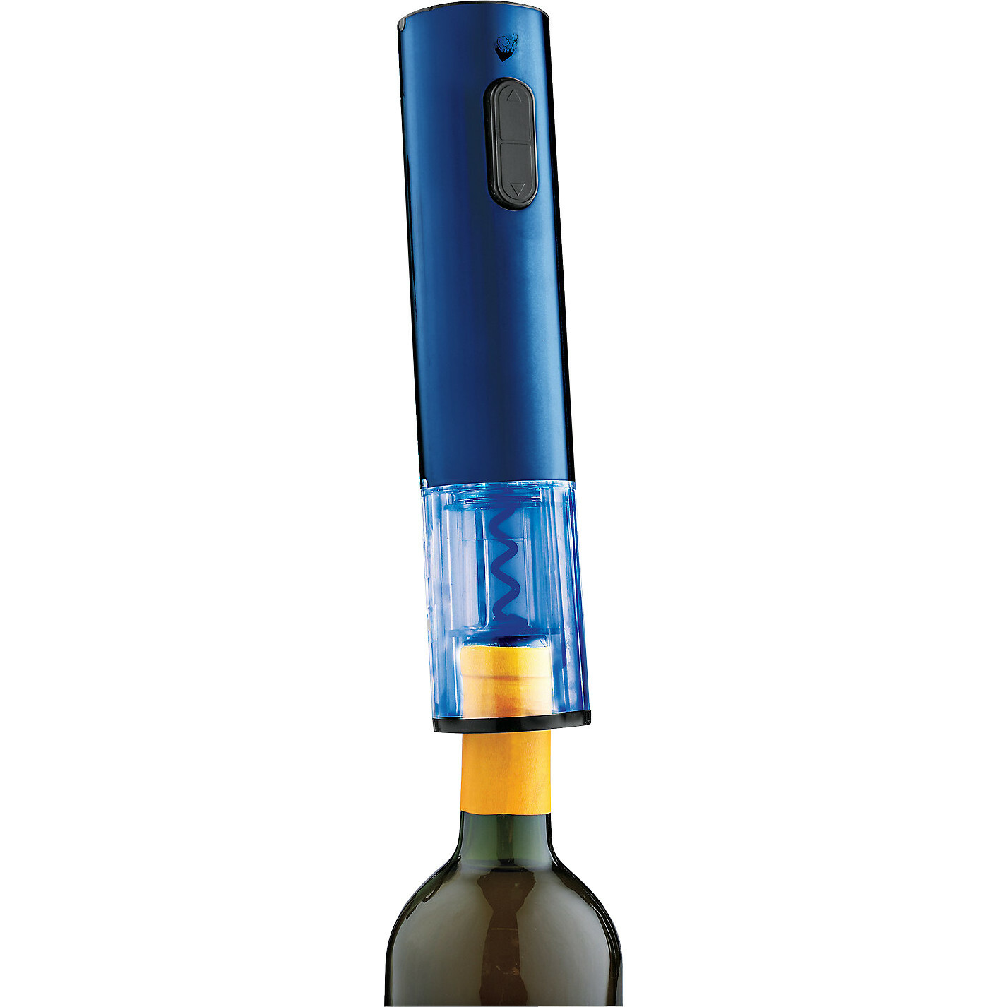Electric Blue PushButton Corkscrew (Cobalt Blue)