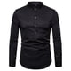 thumbnail image 2 of Hombres Casual Sólido de Moda Cuello Alto Manga Variable Jersey Longitud Camisa de Manga Larga Blusa Odeerbi  ODB-6, 2 of 4
