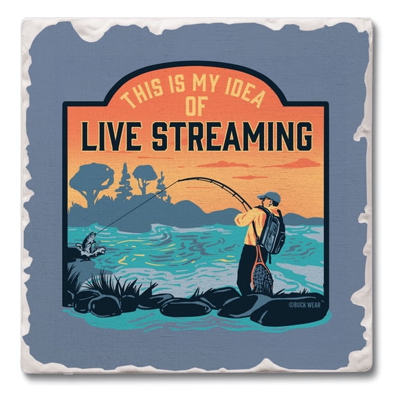 Thirstystone Live Streaming Single Tumbled Tile Stone Coaster Create Your Own Set