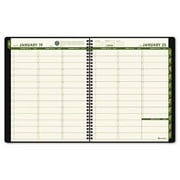 At-A-Glance 70950G60 Recycled Weekly/Monthly Classic Appointment Book  13-Mos. (Jan-Jan)  Green Cover