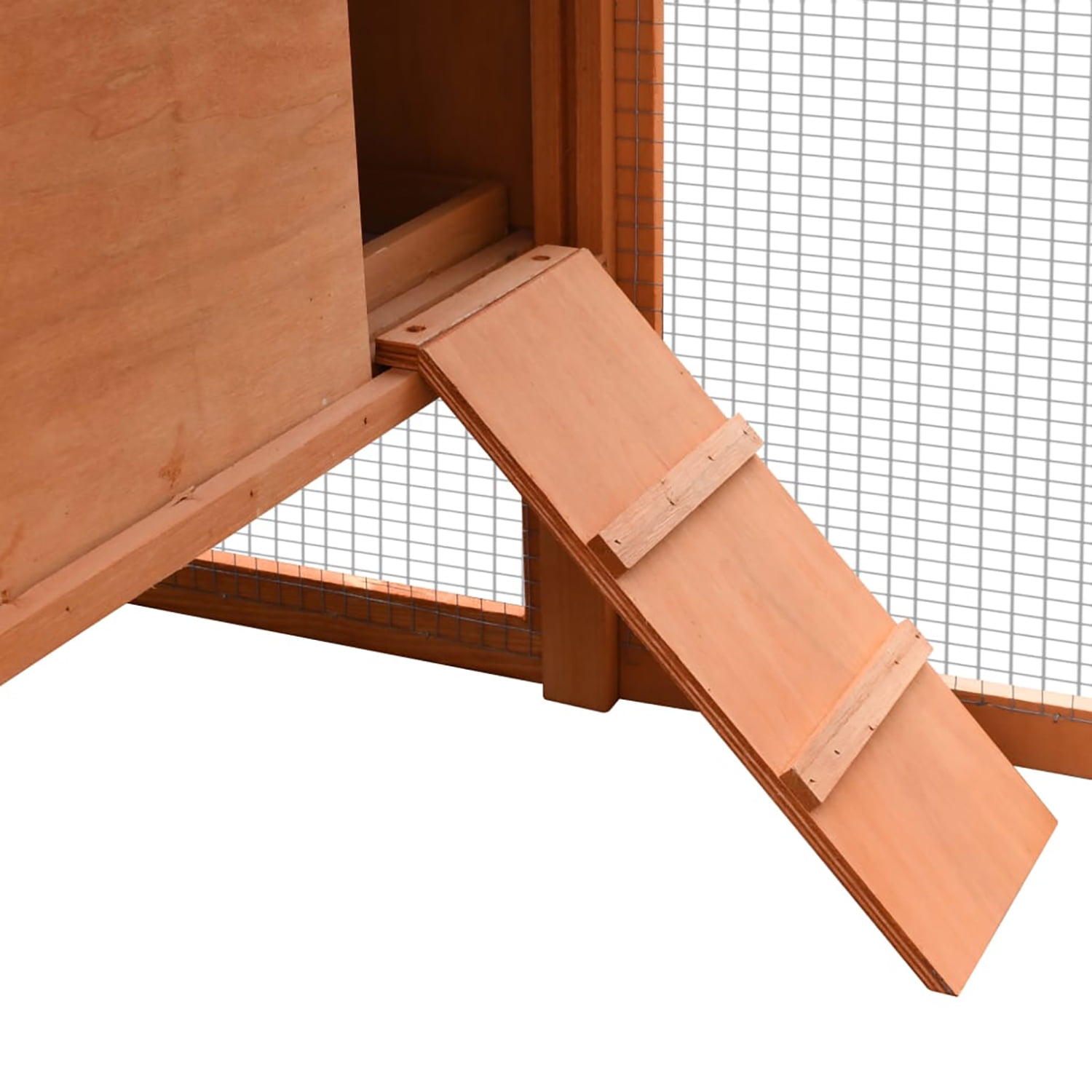 Pefilos 66.9" Chicken Cage for Outdoor Solid Pine & Fir Wood Rabbit Hutch, Orange Pefilos 66.9" Chicken Cage for Outdoor Solid Pine & Fir Wood Rabbit Hutch, Orange