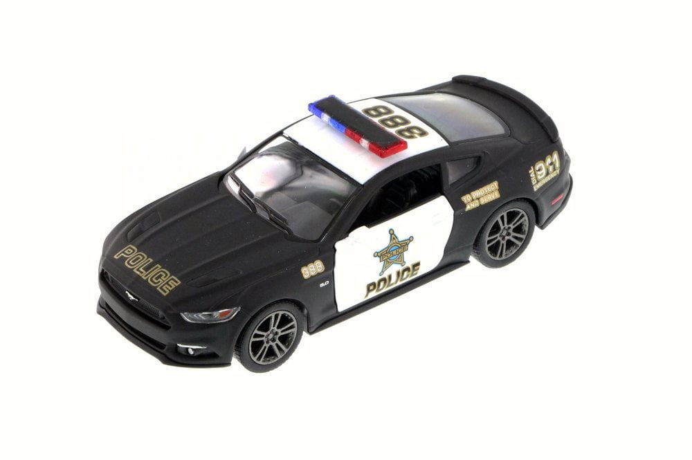 Ford Mustang GT Police Car 1:32 Model Car Diecast Gift Toy Vehicle Kids Black 
