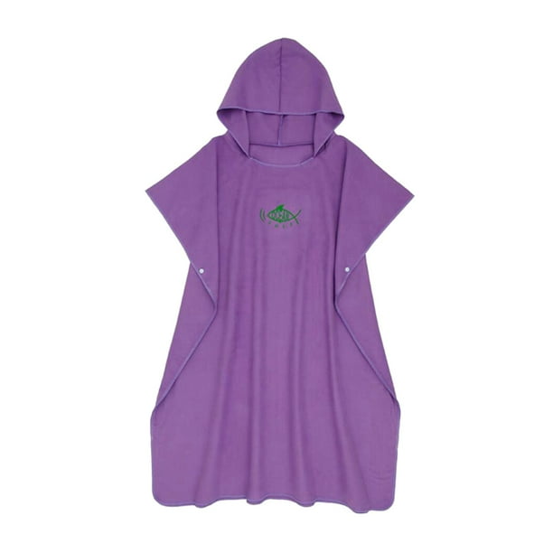 Surf Poncho Wetsuit Women Men Changing Robe 110x90cm Surfer Hooded