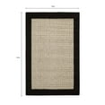 thumbnail image 3 of Mainstays Farmhouse Faux Sisal Olefin Black Border Indoor Entryway Accent Rug, 2'6" x 3'10", 3 of 9