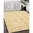 thumbnail image 2 of Ahgly Company Indoor Square Abstract Brown Gold Oriental Area Rugs, 3' Square, 2 of 6