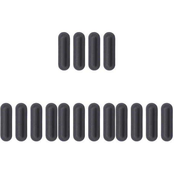 16 Pcs Bottom Shell Rubber Cushion Laptop Feet Pad Door Bumpers Desktop Keyboard Foot Pads