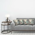 thumbnail image 4 of Ambesonne Abstract Nature Throw Pillow Cover Pack of 4, Blooming Forest, 4 Pcs-36" x 16", Blush Dark Slate Blue, 4 of 5