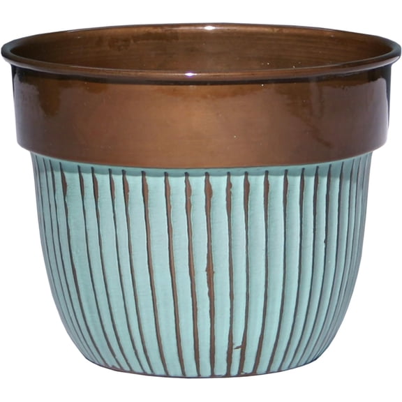 Bella Classic Planter,Stripes/Copper