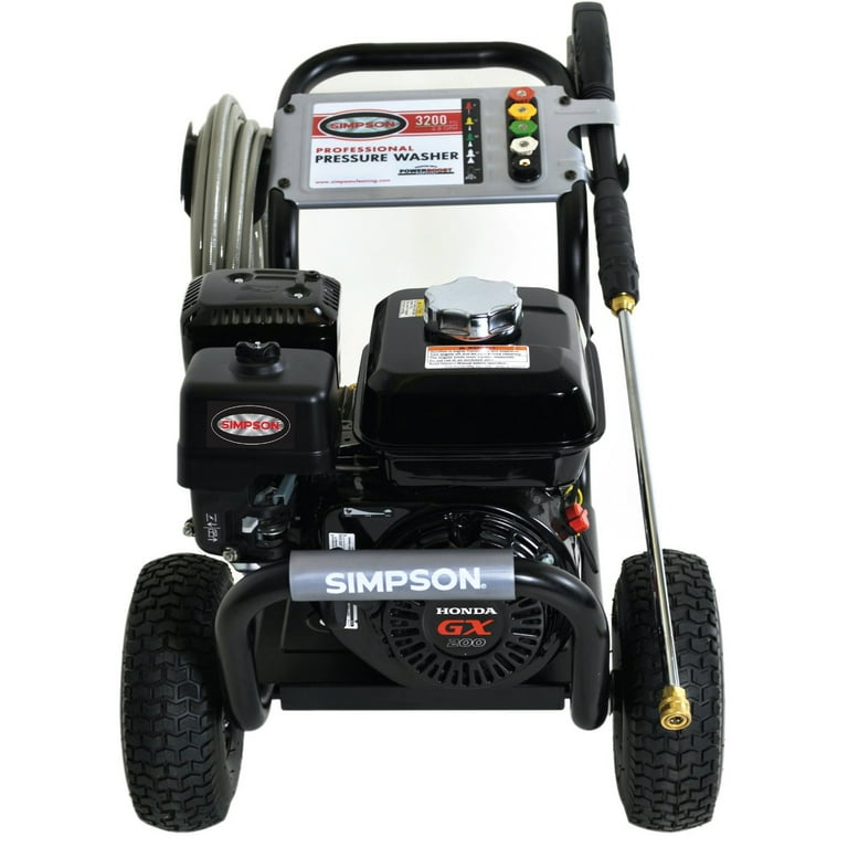 SIMPSON PowerShot 3300 PSI at 2.5 GPM HONDA GX200 with AAA Industrial Triplex Pump Cold Water Professional Gas Pressure Washer