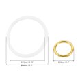 thumbnail image 2 of Uxcell Key Ring Bracelet Silicone Wrist Keychain Circle Wristlet Keyrings, Clear, 2 of 7